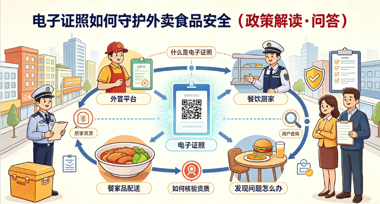 电子证照如何守护外卖食品安全（政策解读·问答）