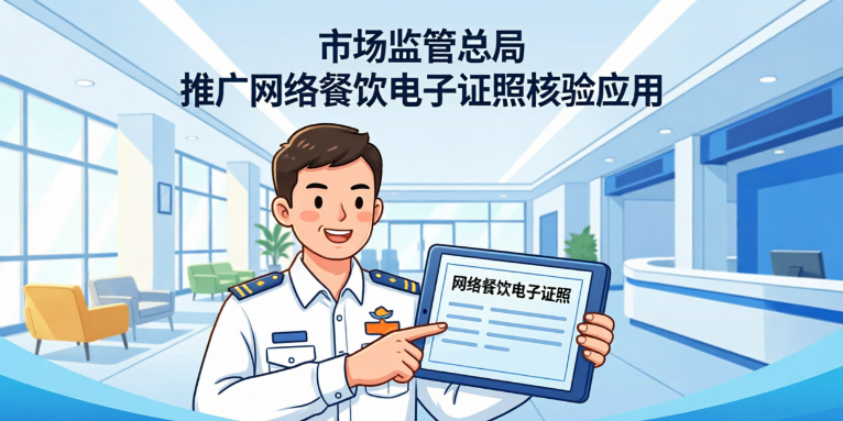 市场监管总局推广网络餐饮电子证照核验应用 ​——从源头筑牢外卖食品安全防线