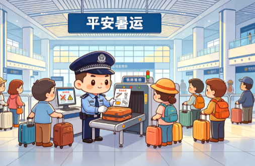 铁路公安整秩序排隐患守护暑运平安旅途